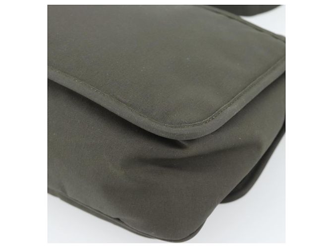 Borsa a tracolla SAINT LAURENT Canvas Khaki Silver 757146 Auth 196092 Argento Cachi - vista 15