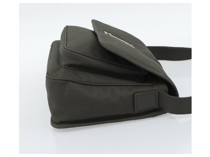 Borsa a tracolla SAINT LAURENT Canvas Khaki Silver 757146 Auth 196092 Argento Cachi - vista 4