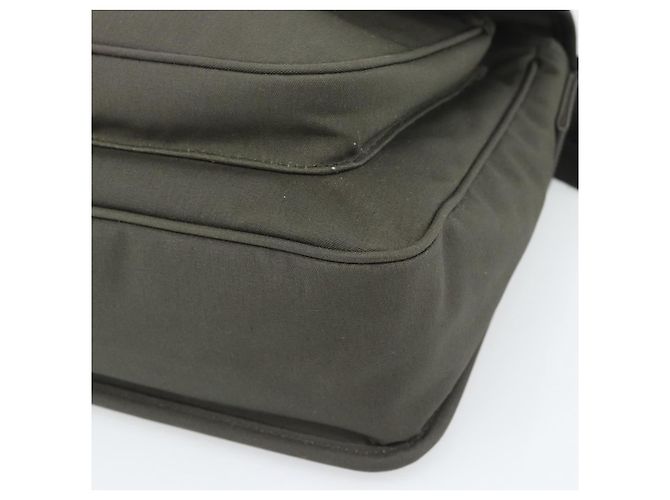 Borsa a tracolla SAINT LAURENT Canvas Khaki Silver 757146 Auth 196092 Argento Cachi - vista 9