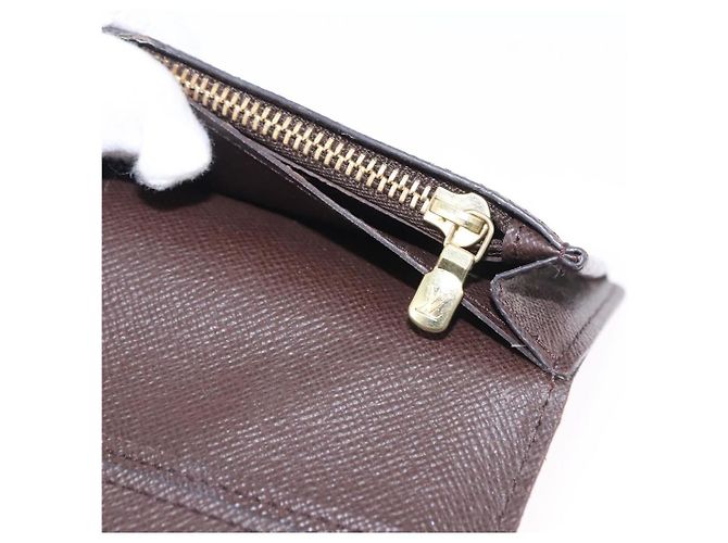 LOUIS VUITTON Damier Ebene Brazza Portefeuille Bifold Wallet N60017 Auth 180970A - vista 10