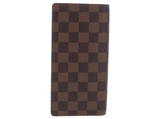 LOUIS VUITTON Damier Ebene Brazza Portefeuille Bifold Wallet N60017 Auth 180970A - vista 2