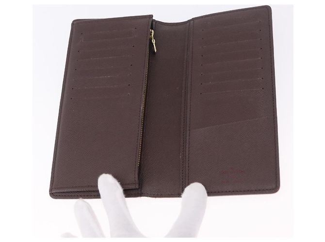 LOUIS VUITTON Damier Ebene Brazza Portefeuille Bifold Wallet N60017 Auth 180970A - vista 8