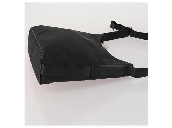 Borsa a Tracolla Salvatore Ferragamo Nylon Pelle Set da 2 Nero Oro Auth bs36053 D'oro - vista 4
