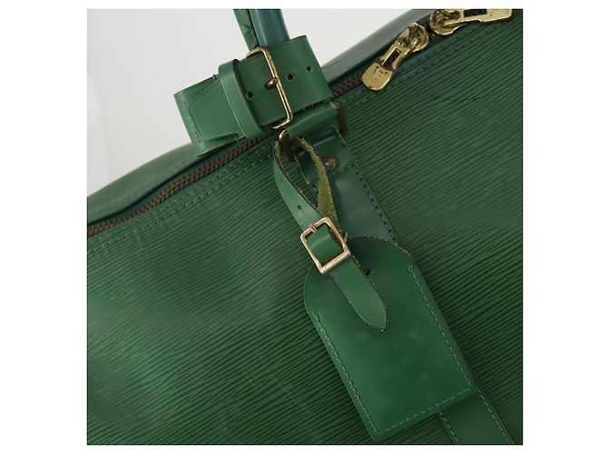 LOUIS VUITTON Epi Keepall 50 Boston Bag Green M42964 LV Auth ar14105 Verde - vista 19