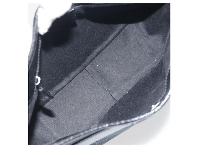 Borsa a tracolla GUCCI GG Canvas Nero Argento 113012 Auth 195436V - vista 10