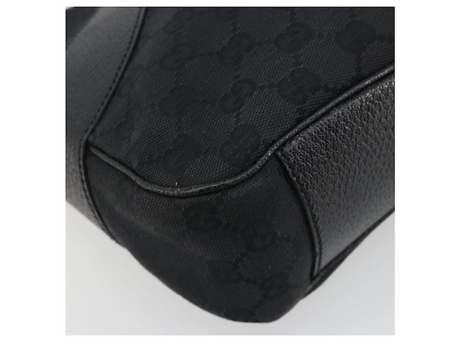 Borsa a tracolla GUCCI GG Canvas Nero Argento 113012 Auth 195436V - vista 14