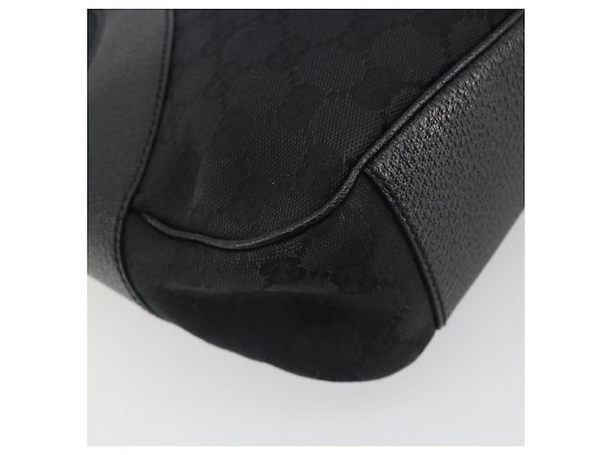 Borsa a tracolla GUCCI GG Canvas Nero Argento 113012 Auth 195436V - vista 16
