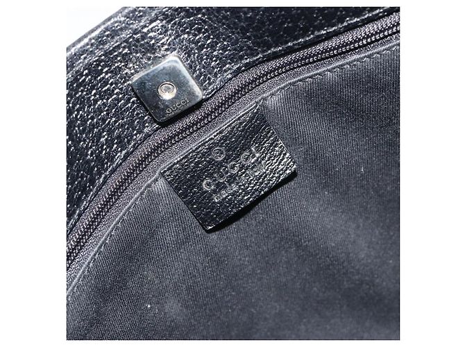 Borsa a tracolla GUCCI GG Canvas Nero Argento 113012 Auth 195436V - vista 17