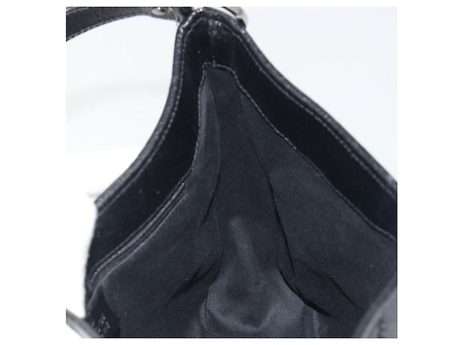 Borsa a tracolla GUCCI GG Canvas Nero Argento 113012 Auth 195436V - vista 18