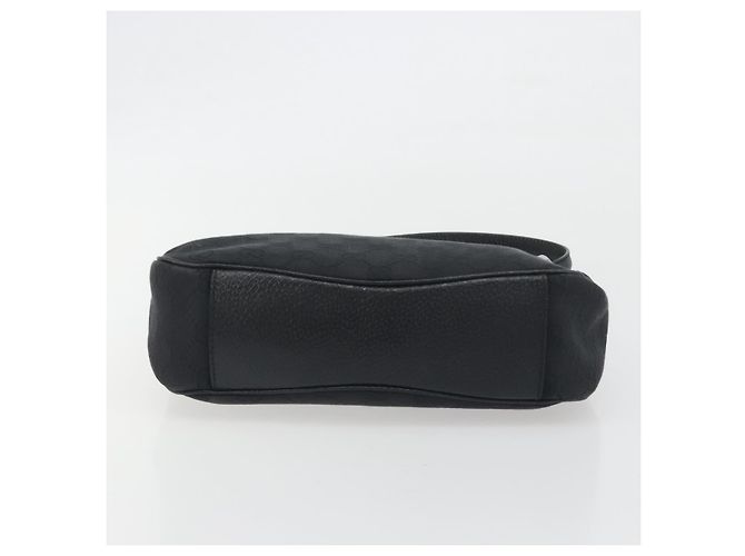 Borsa a tracolla GUCCI GG Canvas Nero Argento 113012 Auth 195436V - vista 5