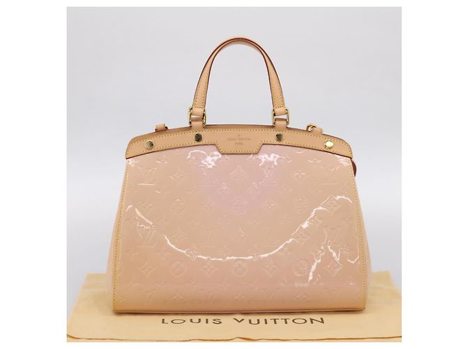 Borsa LOUIS VUITTON Monogram Vernis Blair MM Rose Velur M91588 LV Auth 196811V - vista 12