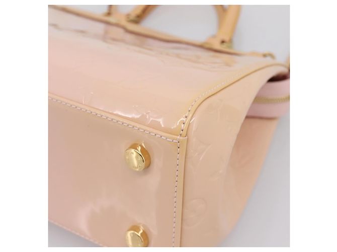 Borsa LOUIS VUITTON Monogram Vernis Blair MM Rose Velur M91588 LV Auth 196811V - vista 16