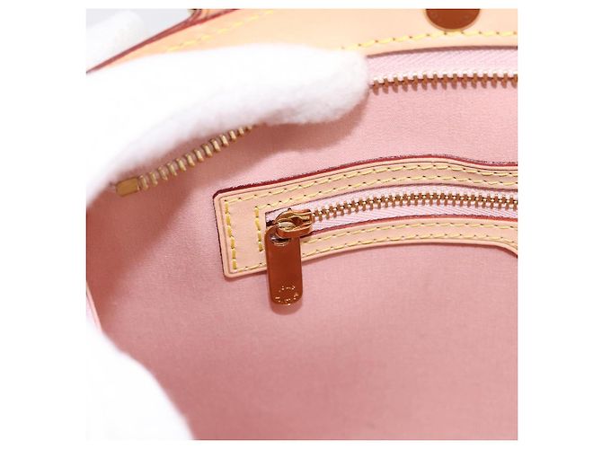 Borsa LOUIS VUITTON Monogram Vernis Blair MM Rose Velur M91588 LV Auth 196811V - vista 24
