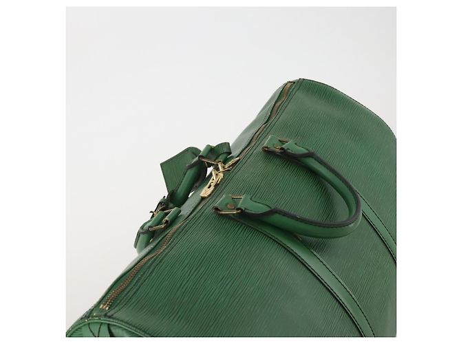 LOUIS VUITTON Epi Keepall 50 Boston Bag Green M42964 LV Auth ar14144 Verde - vista 6