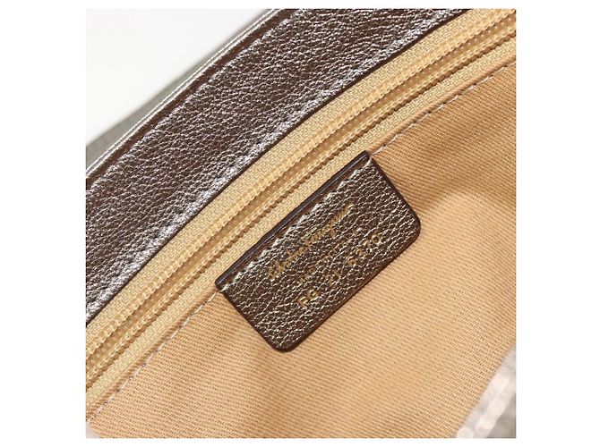 Borsa a tracolla Salvatore Ferragamo Gancini in pelle Argento Oro Auth 196304A D'oro - vista 12
