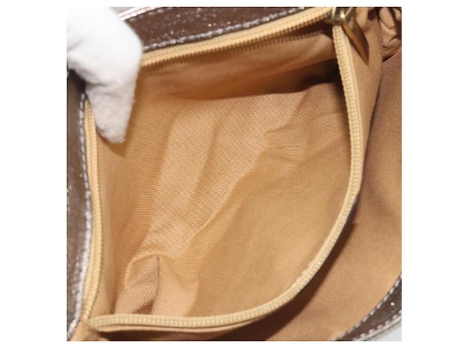 Borsa a tracolla Salvatore Ferragamo Gancini in pelle Argento Oro Auth 196304A D'oro - vista 22