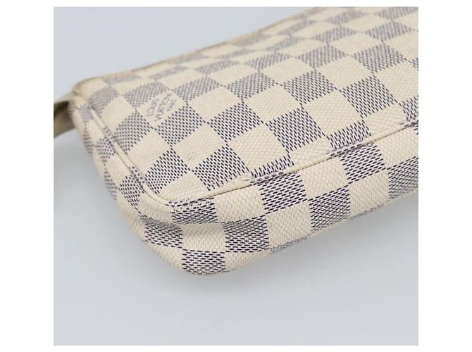 LOUIS VUITTON Damier Azur Pochette Accessoires Pouch N51986 LV Auth 196222 - vista 16