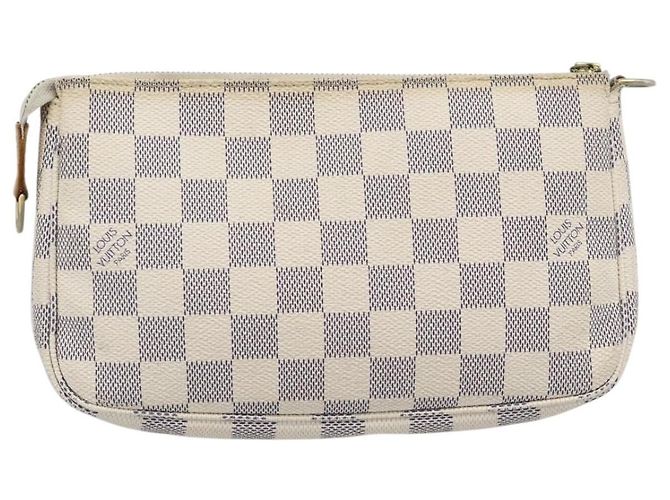 LOUIS VUITTON Damier Azur Pochette Accessoires Pouch N51986 LV Auth 196222 - vista 2