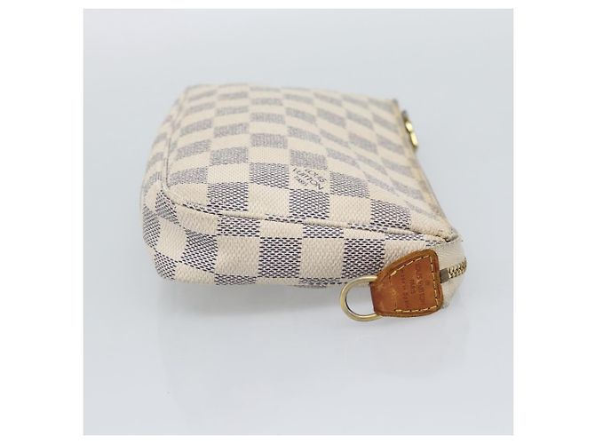 LOUIS VUITTON Damier Azur Pochette Accessoires Pouch N51986 LV Auth 196222 - vista 4