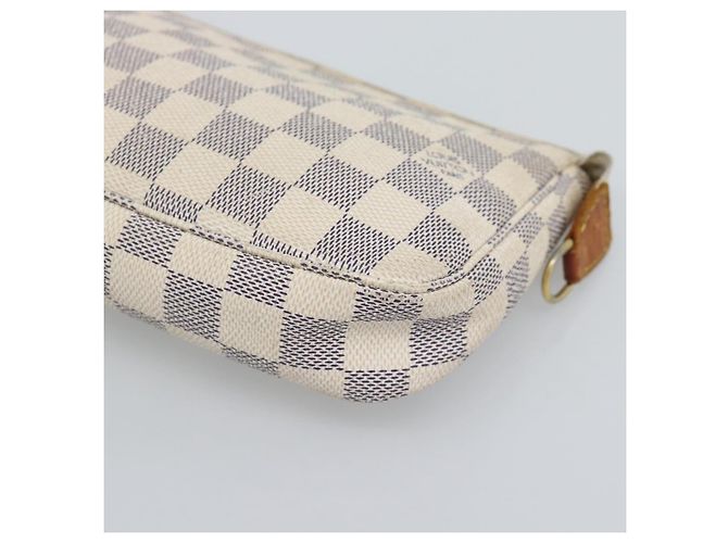 LOUIS VUITTON Damier Azur Pochette Accessoires Pouch N51986 LV Auth 196222 - vista 7