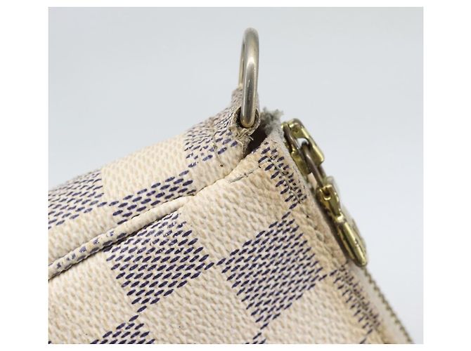 LOUIS VUITTON Damier Azur Pochette Accessoires Pouch N51986 LV Auth 196222 - vista 9