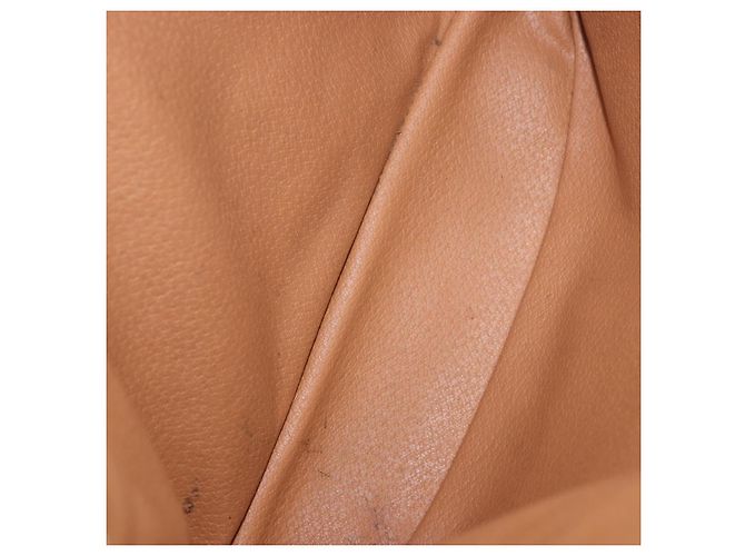 Céline Borsa a mano CELINE Macadam Canvas PVC Leather Brown Gold Auth 195700 Marrone D'oro - vista 10