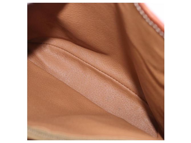Céline Borsa a mano CELINE Macadam Canvas PVC Leather Brown Gold Auth 195700 Marrone D'oro - vista 21