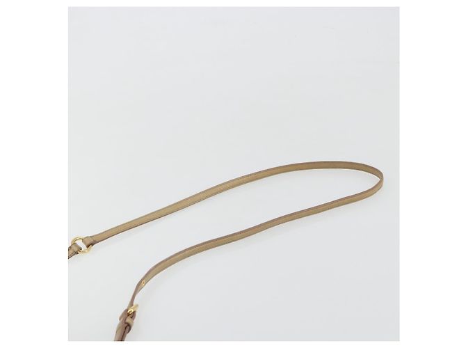 Miu Miu Matelassé Schultertasche aus Leder Beige Gold authentisch 193336 Golden - Ansicht 8