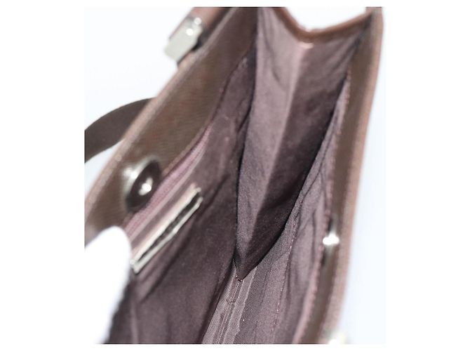 Borsa a tracolla BURBERRY Nova Check Canvas Beige Silver Auth 196121 Argento - vista 19