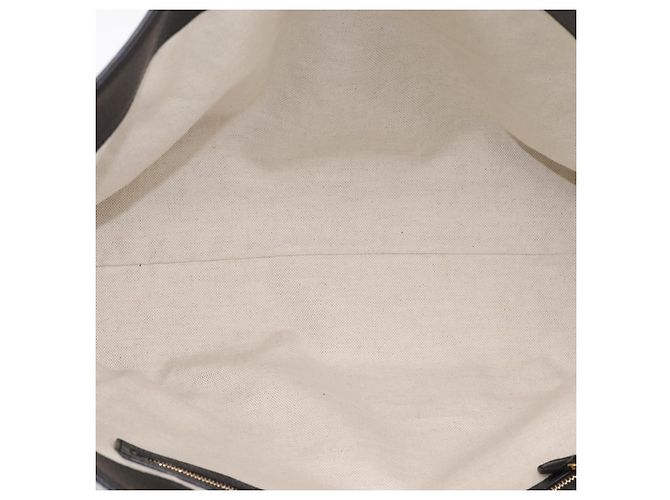 Borsa Tote GUCCI GG Supreme Nero Oro 631685 Auth ka5593M D'oro - vista 10