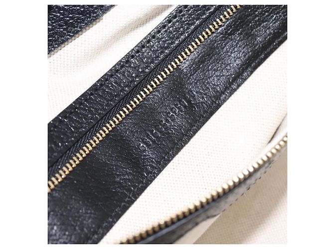 Borsa Tote GUCCI GG Supreme Nero Oro 631685 Auth ka5593M D'oro - vista 11
