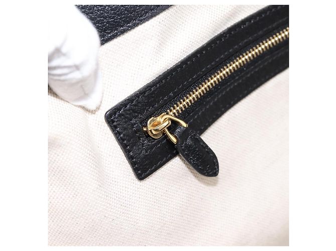 Borsa Tote GUCCI GG Supreme Nero Oro 631685 Auth ka5593M D'oro - vista 21