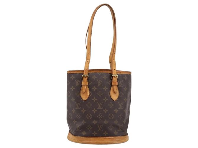 LOUIS VUITTON Monogram Bucket PM Shoulder Bag M42238 LV Auth ka5644 Monogramma - vista 13