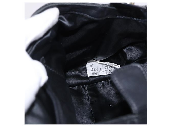 Borsa a tracolla con catena VERSACE in pelle Collaborazione H&M Nero Oro Auth 194660A D'oro - vista 20