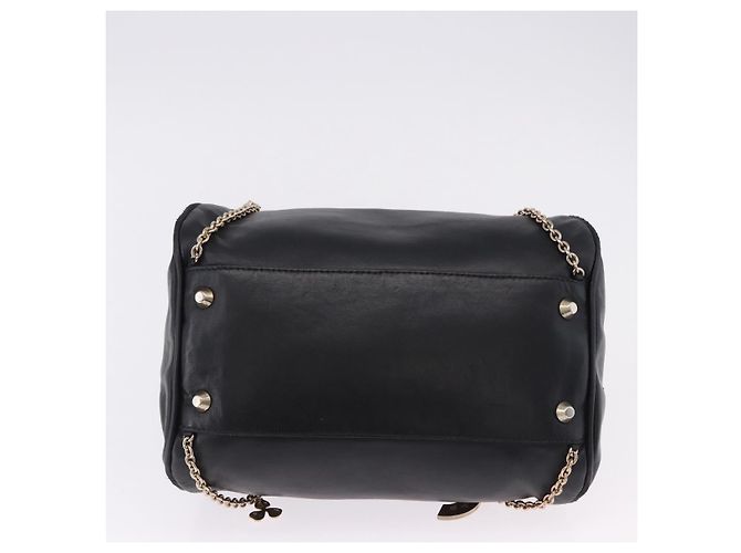 Borsa a tracolla con catena VERSACE in pelle Collaborazione H&M Nero Oro Auth 194660A D'oro - vista 5
