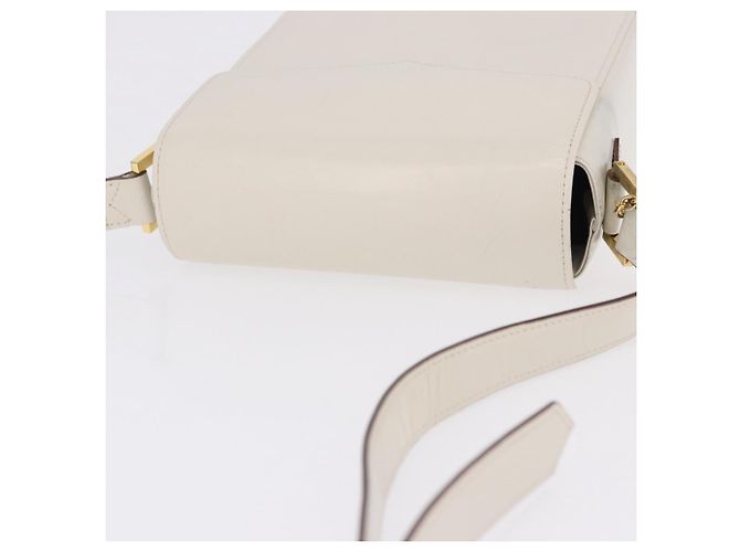 Borsa a tracolla SAINT LAURENT in pelle Ivory Gold Auth ka5691A D'oro Crudo - vista 7