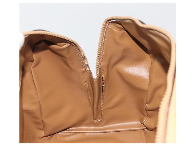 Céline Borsa Boston CELINE Macadam Canvas PVC Beige Gold Auth 194366 D'oro - vista 21