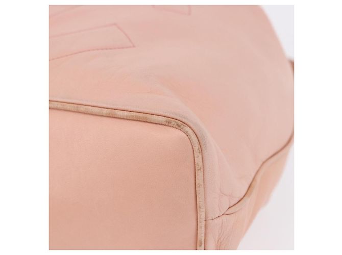 Zaino CHANEL Lamb Skin Pink Gold CC Auth 195704A Rosa D'oro - vista 15