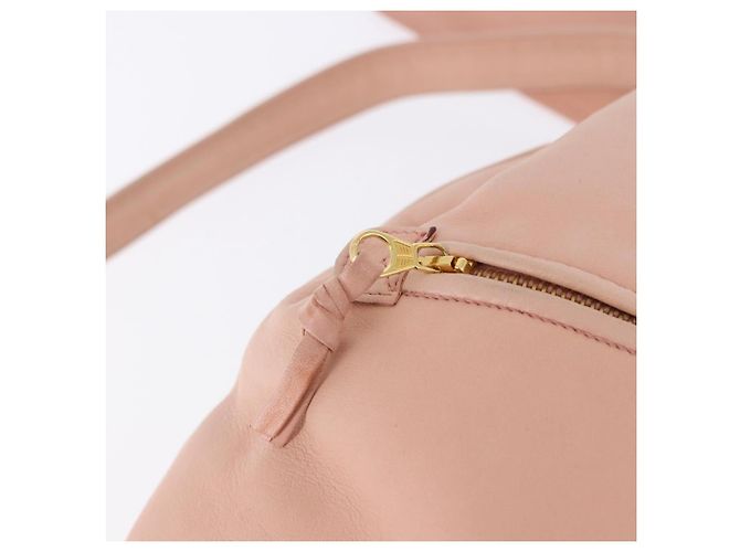 Zaino CHANEL Lamb Skin Pink Gold CC Auth 195704A Rosa D'oro - vista 18