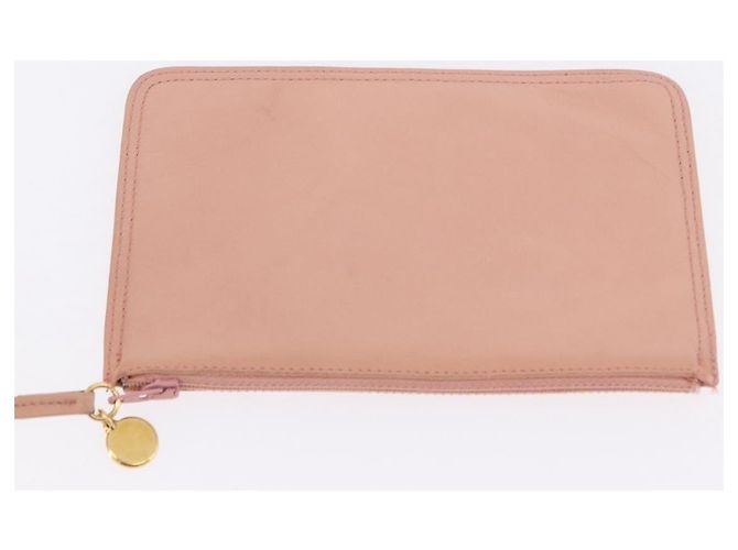 Zaino CHANEL Lamb Skin Pink Gold CC Auth 195704A Rosa D'oro - vista 26