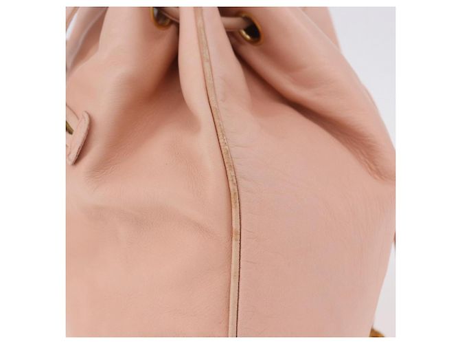 Zaino CHANEL Lamb Skin Pink Gold CC Auth 195704A Rosa D'oro - vista 5