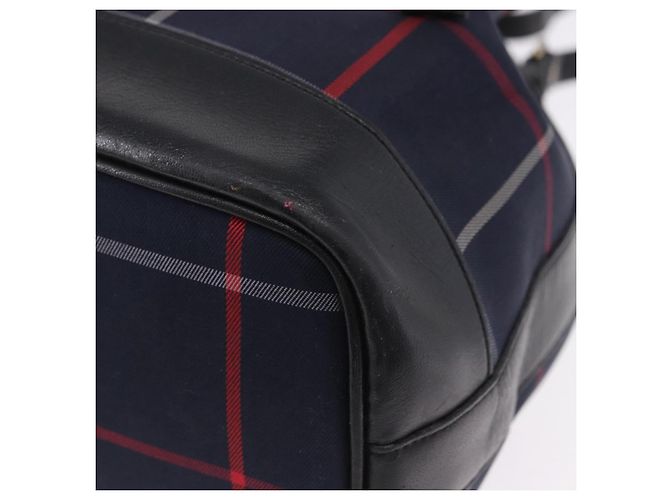 Borsa a Tracolla Burberrys Nova Check Canvas Navy Tono Oro Auth 195352 Blu navy - vista 14