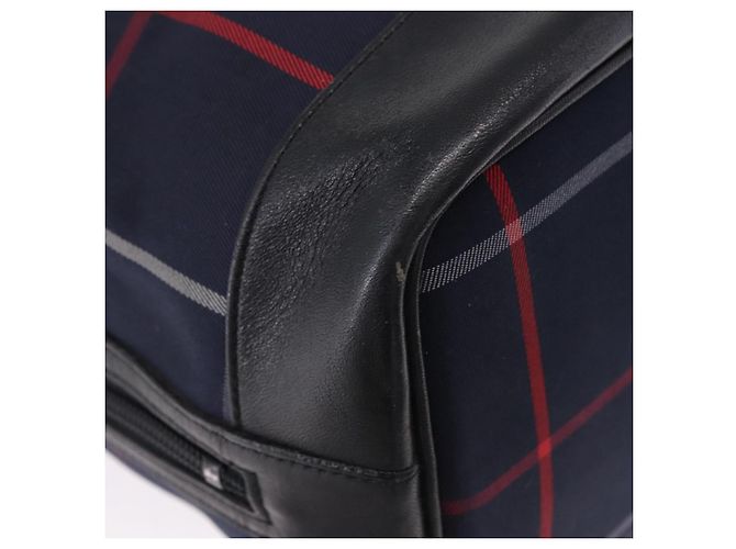 Borsa a Tracolla Burberrys Nova Check Canvas Navy Tono Oro Auth 195352 Blu navy - vista 9