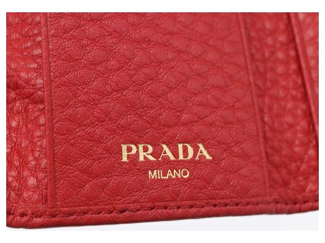 Portallaves PRADA de piel Vittero Dino Rojo Auth 195914A Roja - vista 18