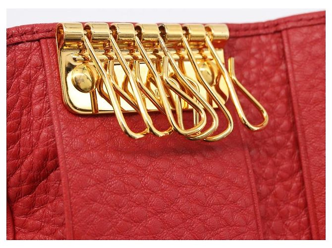 Portallaves PRADA de piel Vittero Dino Rojo Auth 195914A Roja - vista 19