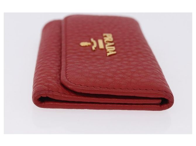 Portallaves PRADA de piel Vittero Dino Rojo Auth 195914A Roja - vista 3