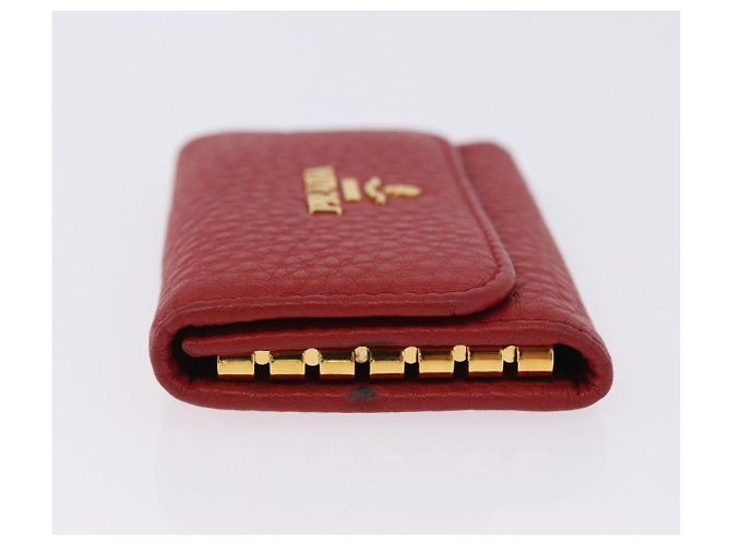 Portallaves PRADA de piel Vittero Dino Rojo Auth 195914A Roja - vista 4