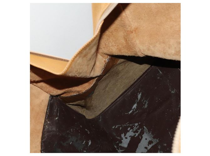 Borsa Boston LOEWE in pelle beige oro autentica bs36360 D'oro - vista 20