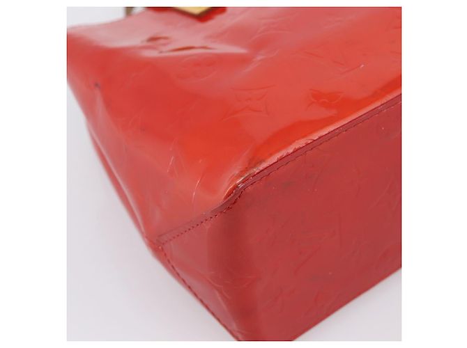 Borsa a mano LOUIS VUITTON Monogram Vernis Reade PM Rouge M91088 LV Auth BA14977 Rosso - vista 14