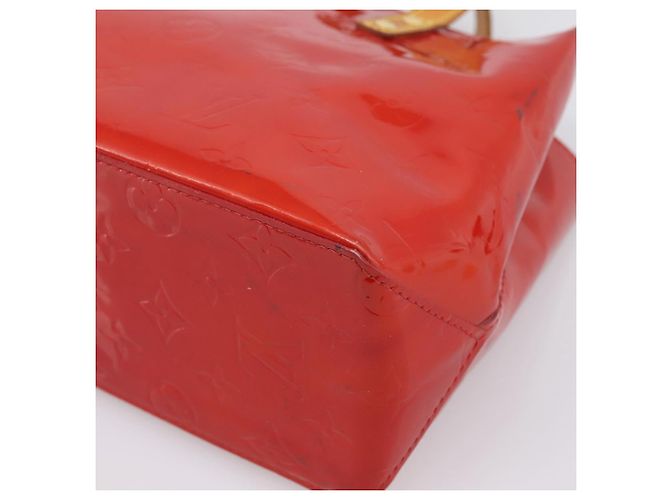 Borsa a mano LOUIS VUITTON Monogram Vernis Reade PM Rouge M91088 LV Auth BA14977 Rosso - vista 15